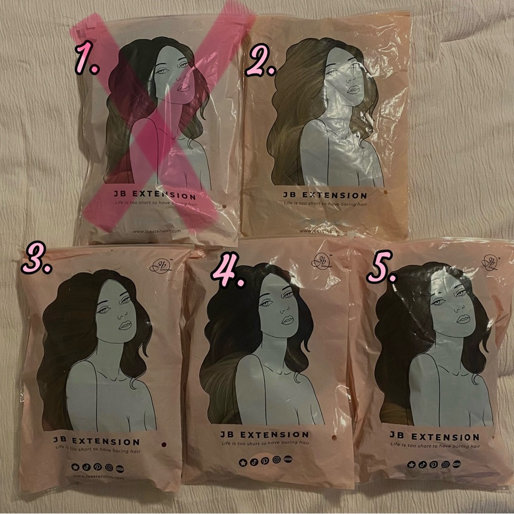 5 JB Extension Wigs